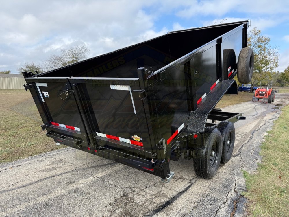 2027 TOP HAT 83" X 14' DUMP TRAILER WITH TARP, RAMPS AND SPARE 14,000 GVWR