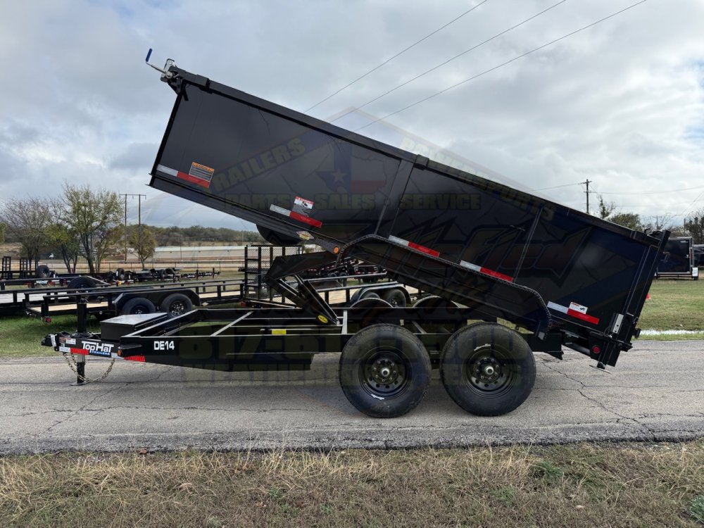 2027 TOP HAT 83" X 14' DUMP TRAILER WITH TARP, RAMPS AND SPARE 14,000 GVWR