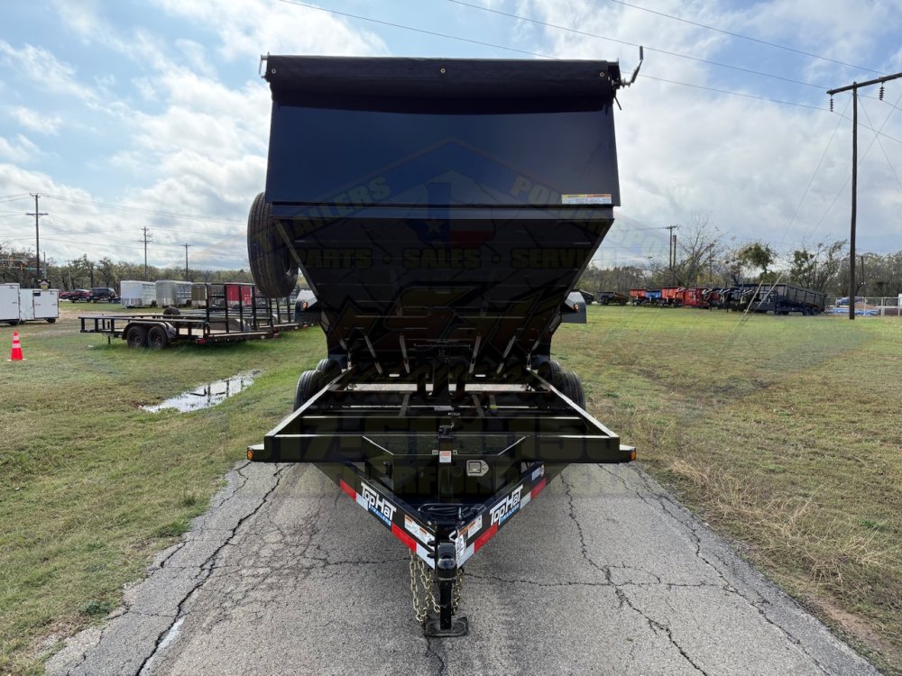 2027 TOP HAT 83" X 14' DUMP TRAILER WITH TARP, RAMPS AND SPARE 14,000 GVWR