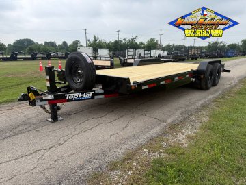 2027 TOP HAT 83" X 24' EQUIPMENT HAULER WITH JUMBO RAMPS AND SPARE, 14K-GVWR