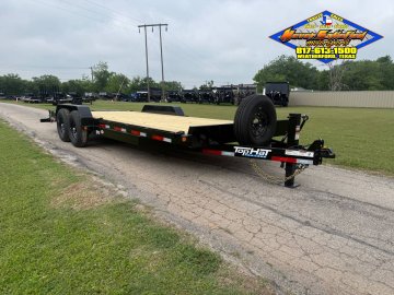 2027 TOP HAT 83" X 24' EQUIPMENT HAULER WITH JUMBO RAMPS AND SPARE, 14K-GVWR