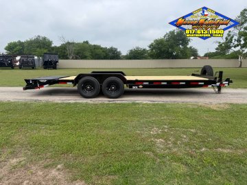 2027 TOP HAT 83" X 24' EQUIPMENT HAULER WITH JUMBO RAMPS AND SPARE, 14K-GVWR