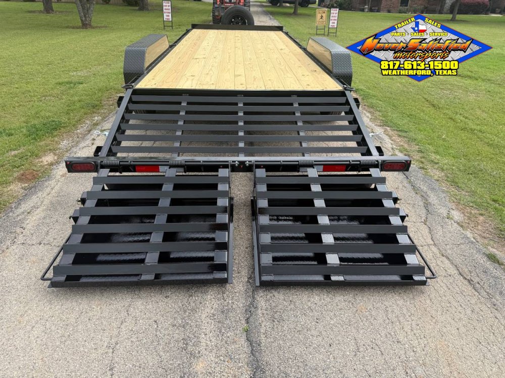 2027 TOP HAT 83" X 24' EQUIPMENT HAULER WITH JUMBO RAMPS AND SPARE, 14K-GVWR