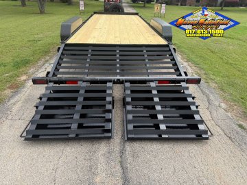 2027 TOP HAT 83" X 24' EQUIPMENT HAULER WITH JUMBO RAMPS AND SPARE, 14K-GVWR