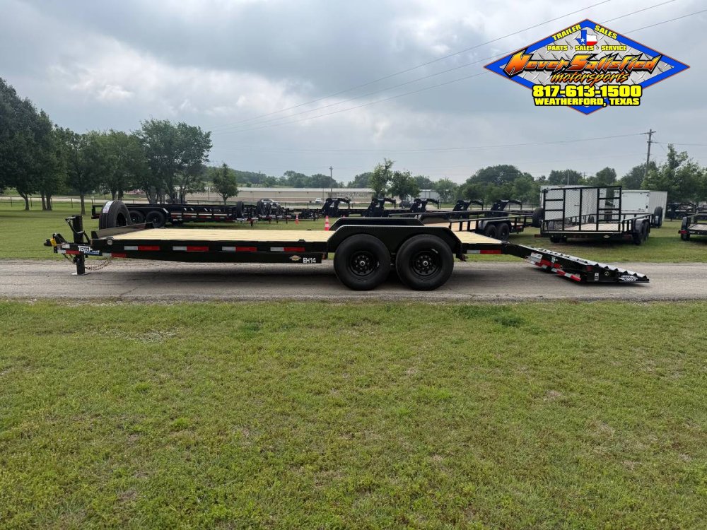 2027 TOP HAT 83" X 24' EQUIPMENT HAULER WITH JUMBO RAMPS AND SPARE, 14K-GVWR