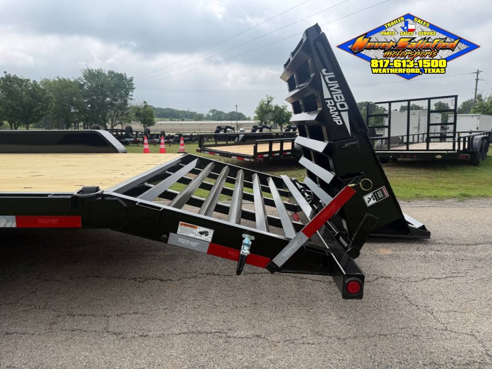 2027 TOP HAT 83" X 24' EQUIPMENT HAULER WITH JUMBO RAMPS AND SPARE, 14K-GVWR