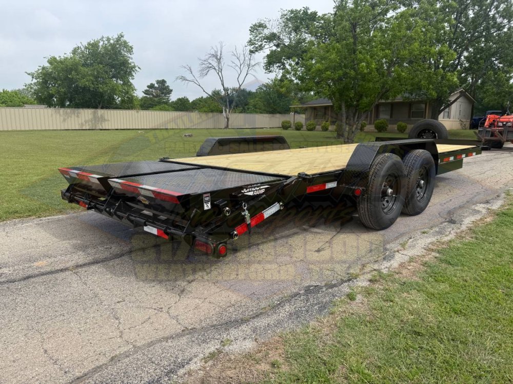 2027 TOP HAT 83" X 24' EQUIPMENT HAULER WITH JUMBO RAMPS AND SPARE, 14K-GVWR
