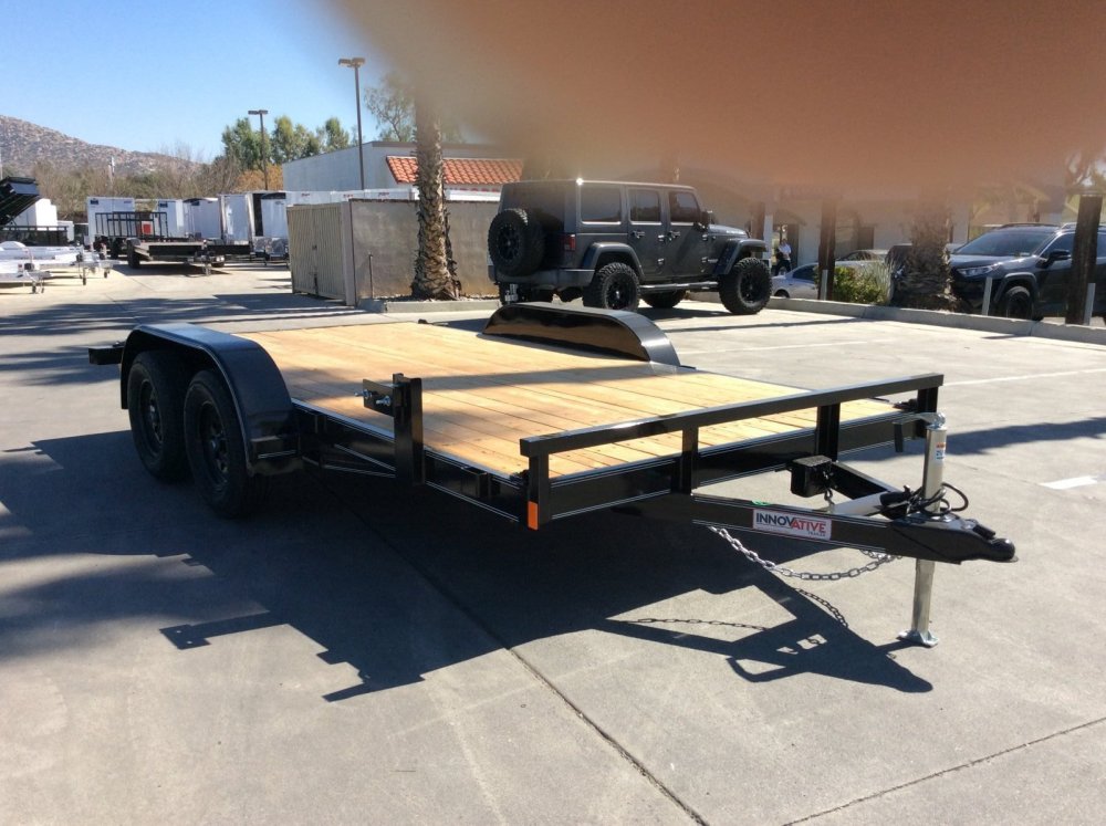 2025 Innovative Trailer Mfg. 83" x 14' Economy Wood Car Hauler Flatbed Trailer