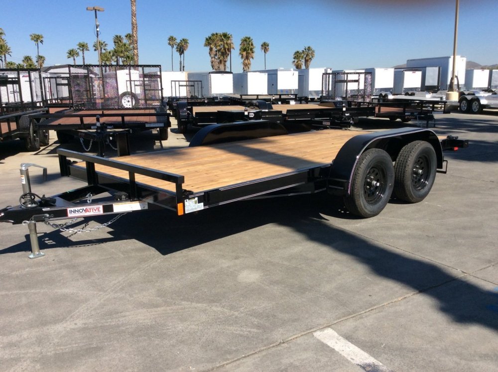 2025 Innovative Trailer Mfg. 83" x 14' Economy Wood Car Hauler Flatbed Trailer