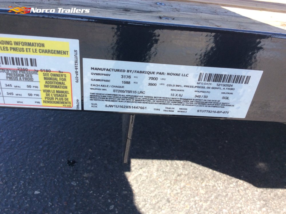 2025 Sure-Trac 82" x 14' UTILITY Utility trailer