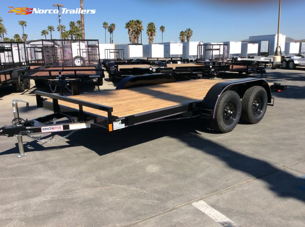 2025 Innovative Trailer Mfg. 83" x 14' Economy Wood Car Hauler Flatbed Trailer