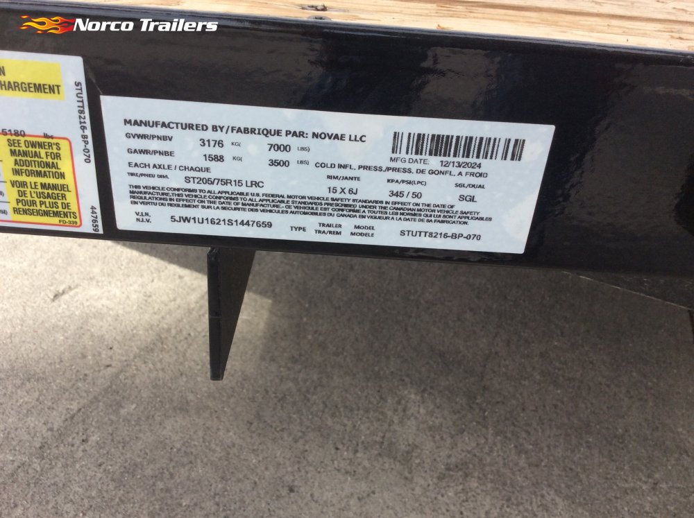 2025 Sure-Trac 82" x 14' UTILITY Utility trailer