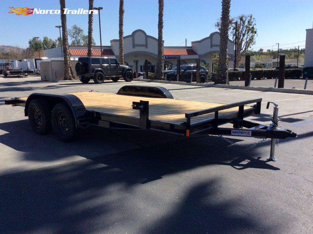 2025 Innovative Trailer Mfg. 83" x 16' Economy Wood Car Hauler Flatbed Trailer