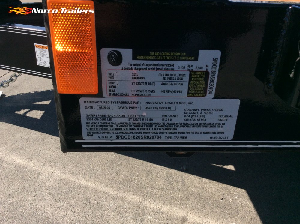 2025 Innovative Trailer Mfg 81" x 18' Car Hauler Equipment trailer