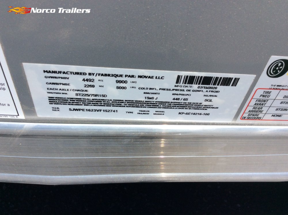 2027 Pace American 7' x 16' OB DLX Enclosed Cargo trailer