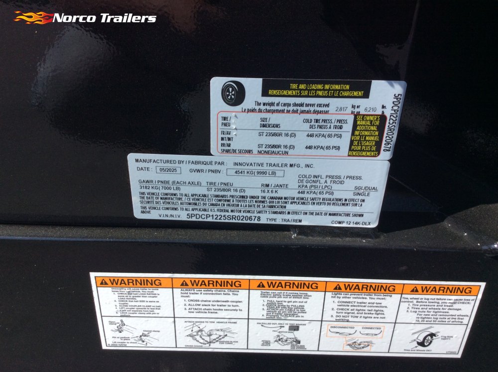 2025 Innovative Trailer Mfg 83" x 12' DUMP Dump trailer
