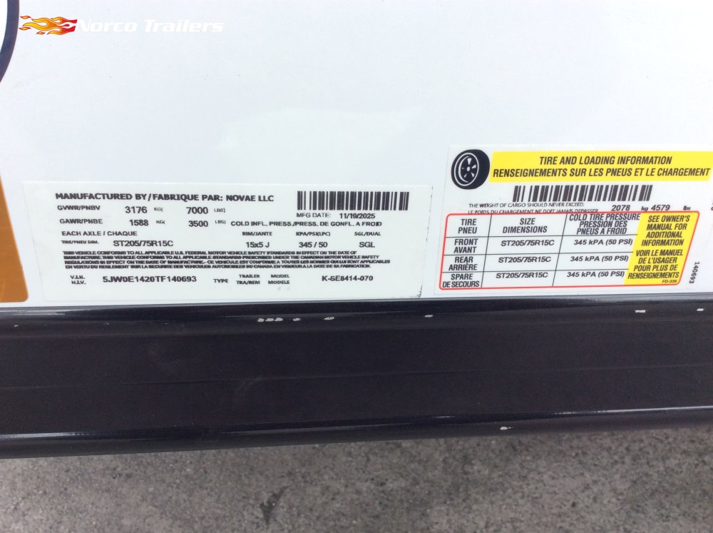 2026 Look 7' x 14' ELEMENT SE Enclosed Cargo trailer