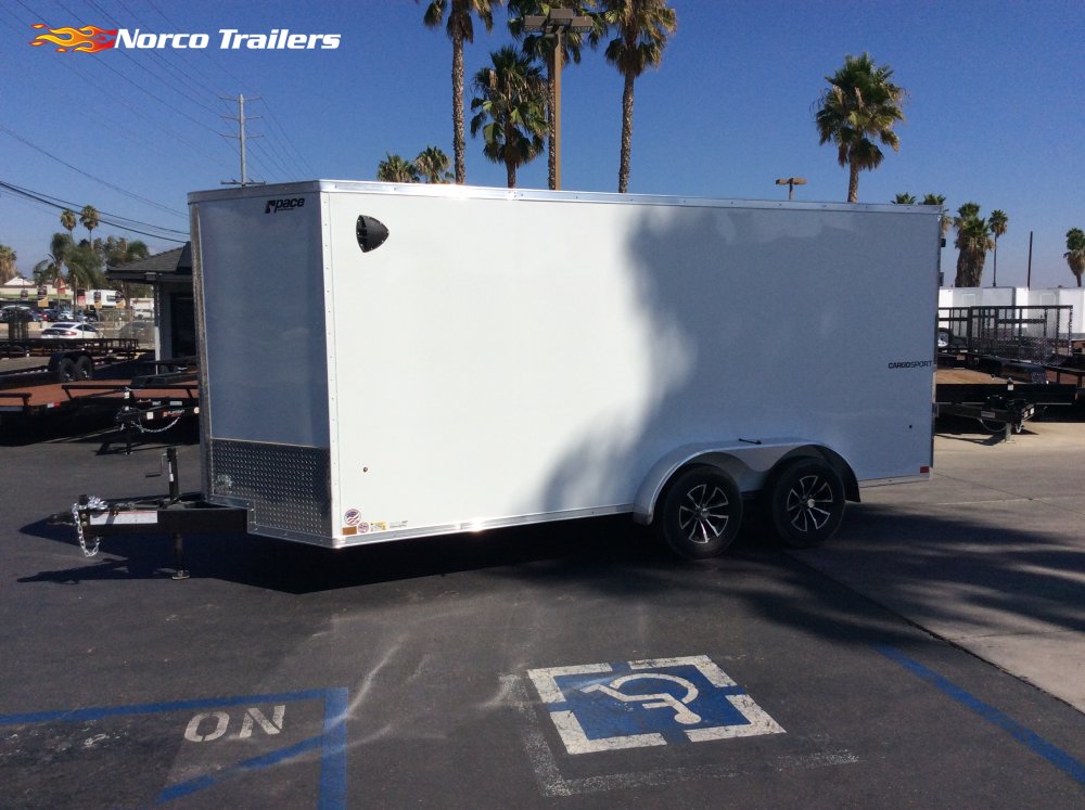2026 Pace American 7' x 16' Cargo Sport Enclosed Cargo trailer