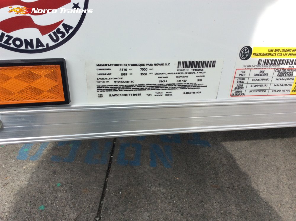 2026 Look 7' x 16' ST DELUXE Enclosed Cargo trailer