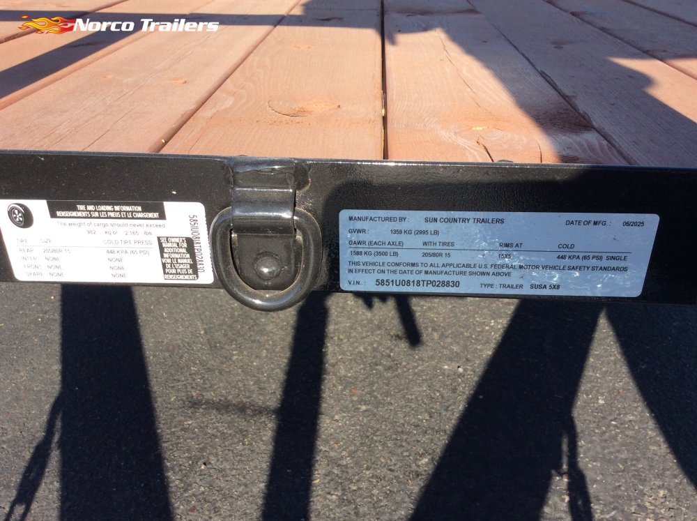 2026 Sun Country 5' x 8' UTILITY Utility trailer