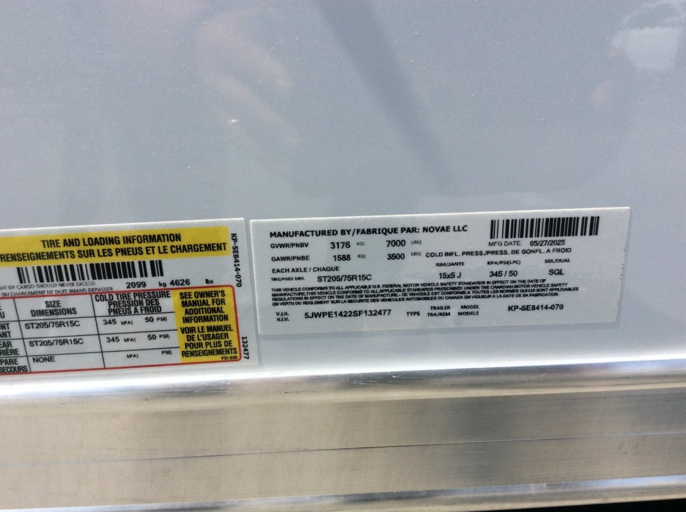 2025 Pace American 7' x 14' JOURNEY SE Enclosed Cargo trailer