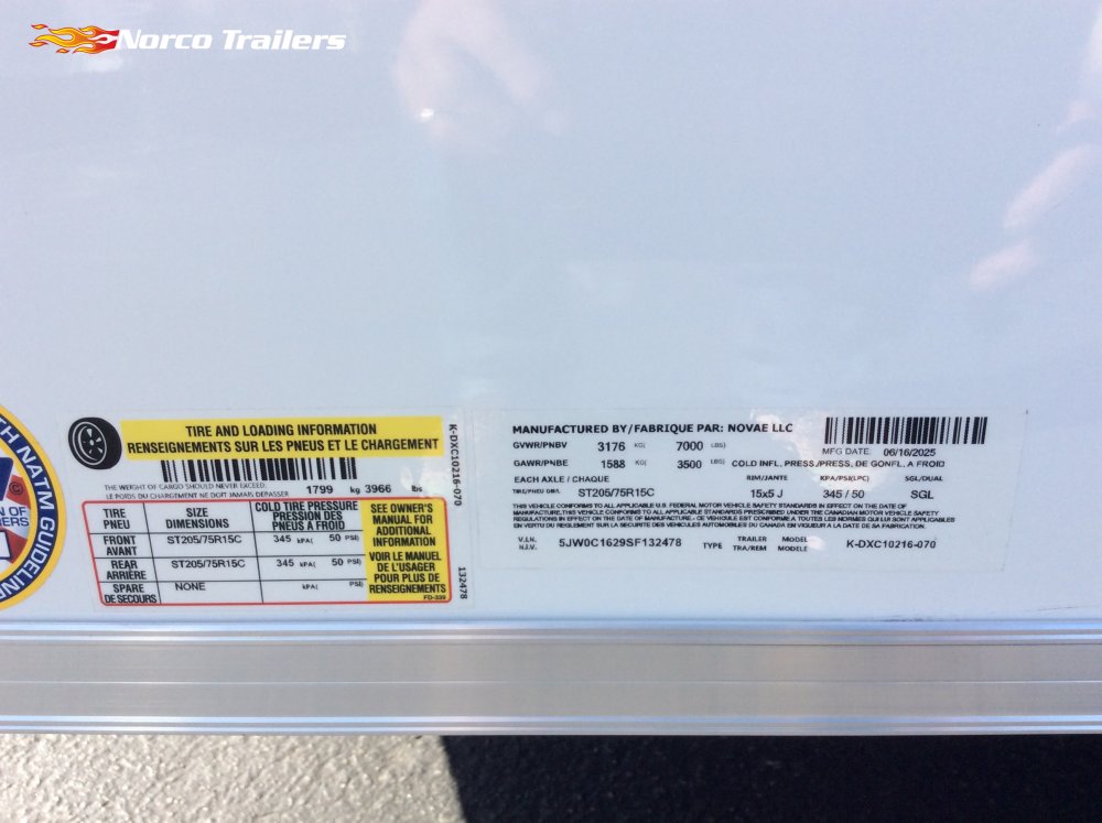 2025 Look Trailers 8.5' x 16' ST DELUXE Car/Racing trailer