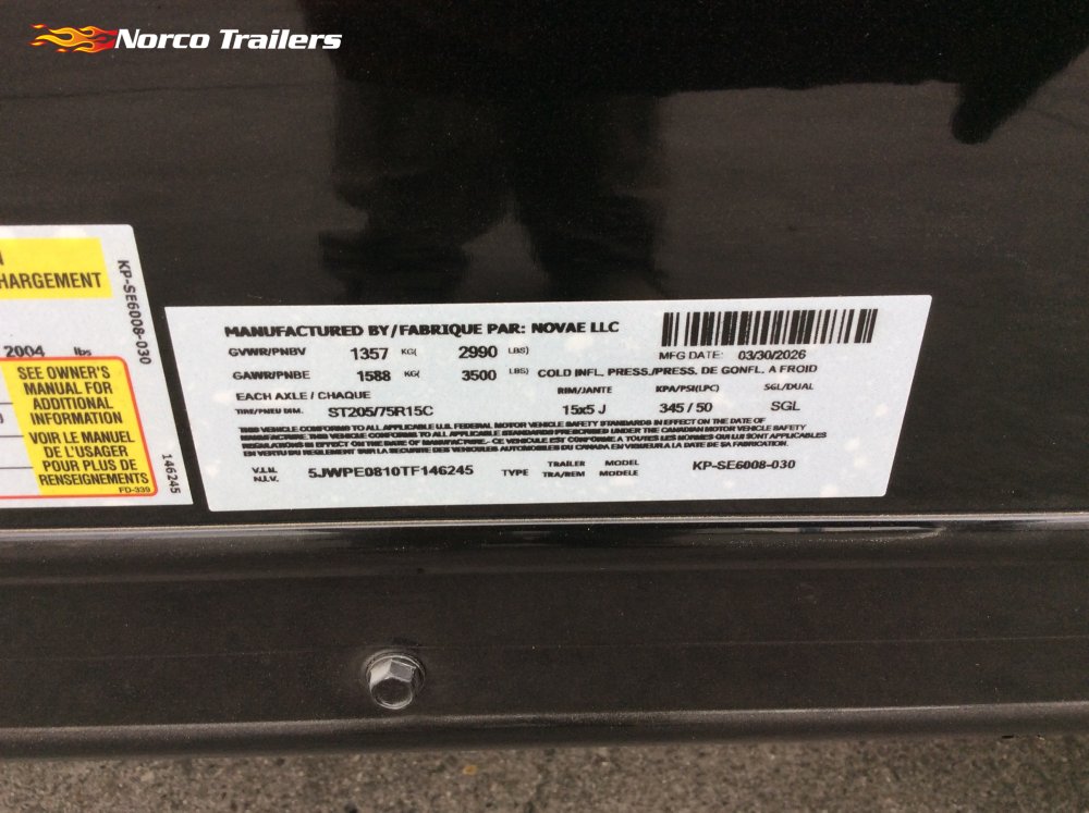 2026 Pace American 5' x 8' JOURNEY SE Enclosed Cargo trailer