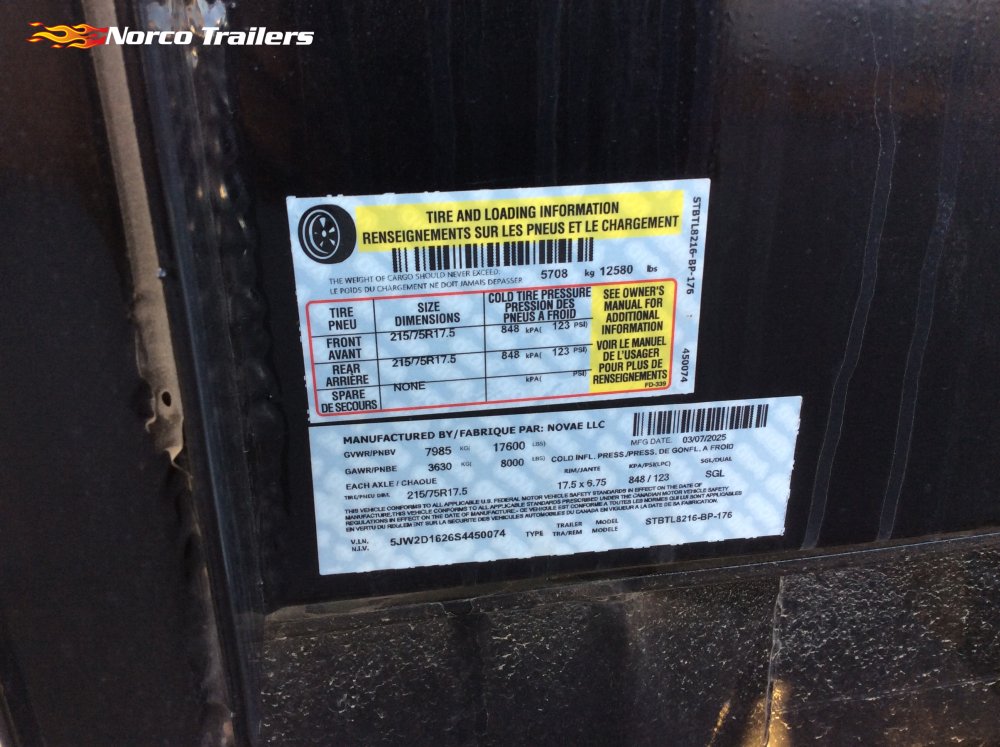 2025 Sure-Trac 7' x 16' DUMP Dump trailer