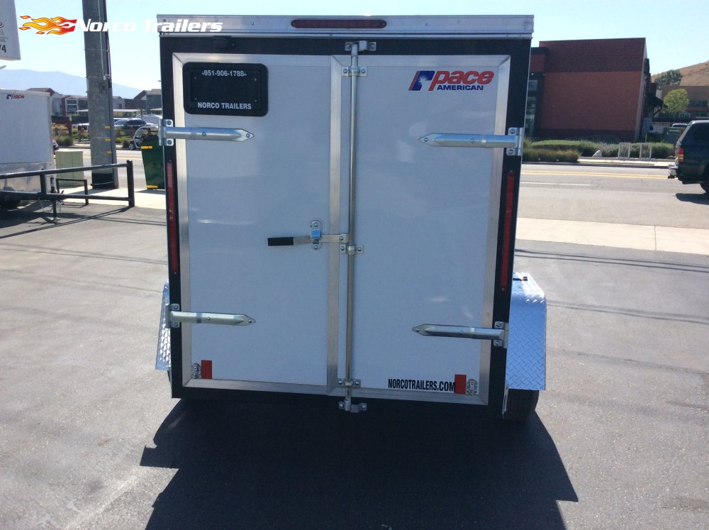 2026 Pace American 5' x 8' OB DLX Enclosed Cargo trailer