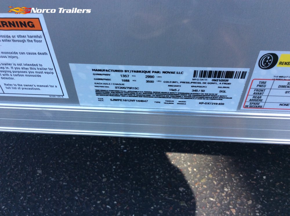 2027 Pace American 6' x 10' OB DLX Enclosed Cargo trailer