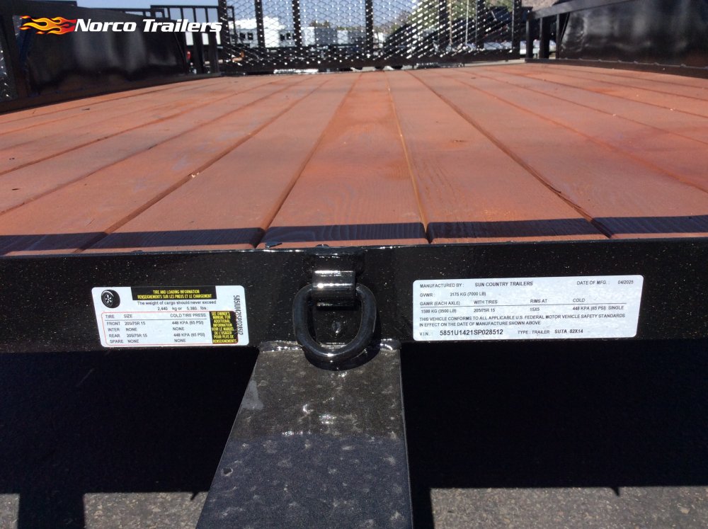 2025 Sun Country 83" x 14' Utility trailer