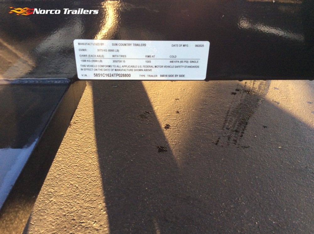 2026 Sun Country 84" x 16' UTILITY Utility trailer