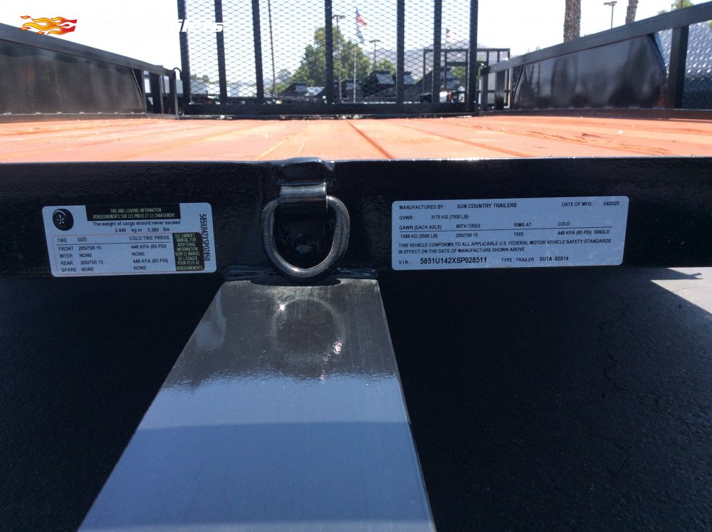 2025 Sun Country 83" x 14' Utility trailer