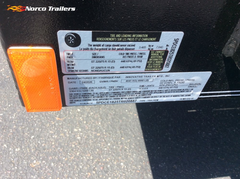 2026 Innovative 82" x 18' CAR HAULER Equipment trailer