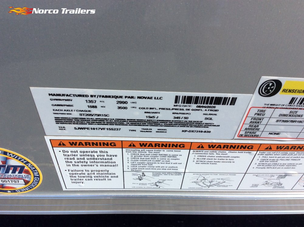 2027 Pace American 6' x 10' OB DLX Enclosed Cargo trailer