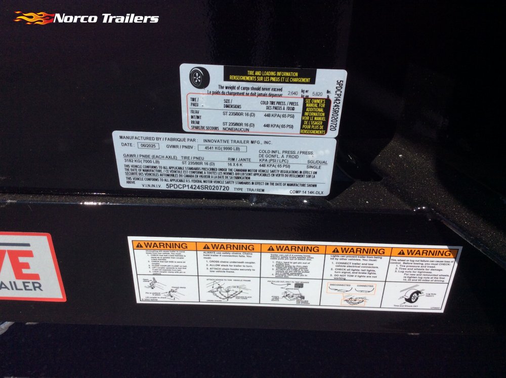 2025 Innovative Trailer Mfg 83" x 14' 14K 44" Sides Dump trailer
