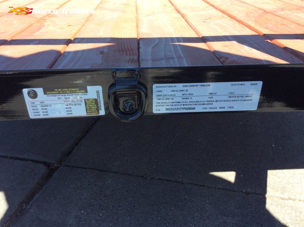 2026 Sun Country 77" x 12' UTILITY Utility trailer