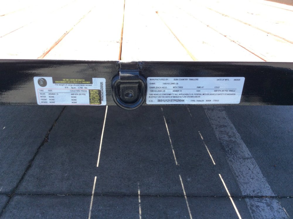 2026 Sun Country 77" x 12' UTILITY Utility trailer