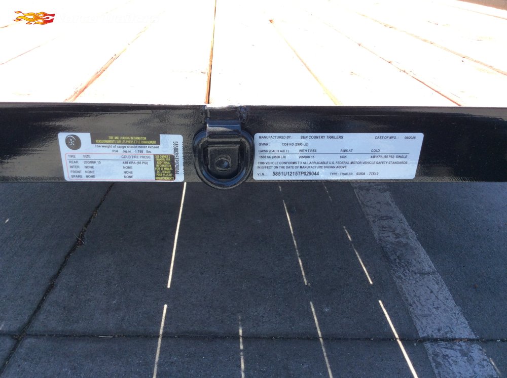 2026 Sun Country 77" x 12' UTILITY Utility trailer
