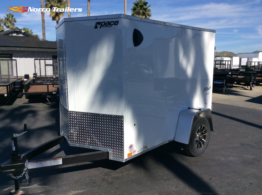 2026 Pace American 5' x 8' OB DLX Enclosed Cargo trailer