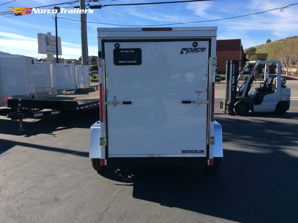 2026 Pace American 5' x 8' OB DLX Enclosed Cargo trailer