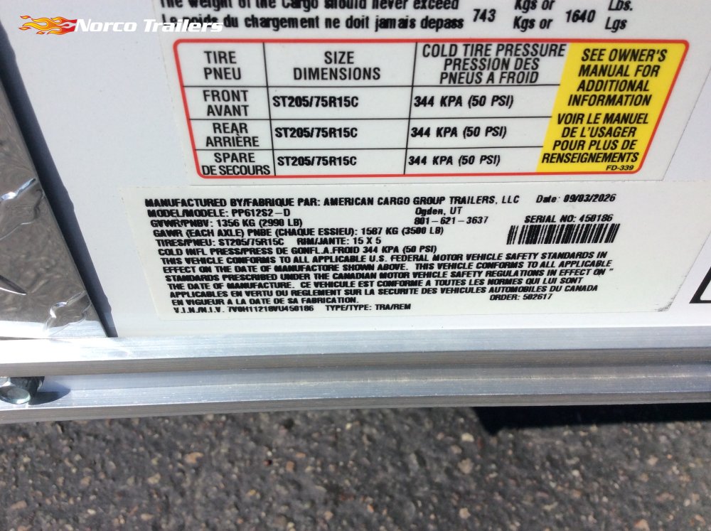 2027 Haulmark 6' x 12' PASSPORT Enclosed Cargo trailer