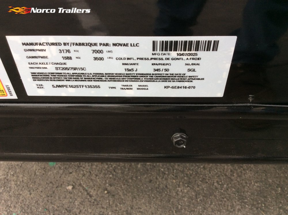 2026 Pace American 7' x 16' JOURNEY SE Enclosed Cargo trailer