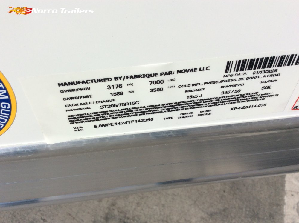 2026 Pace American 7' x 14' JOURNEY SE Enclosed Cargo trailer