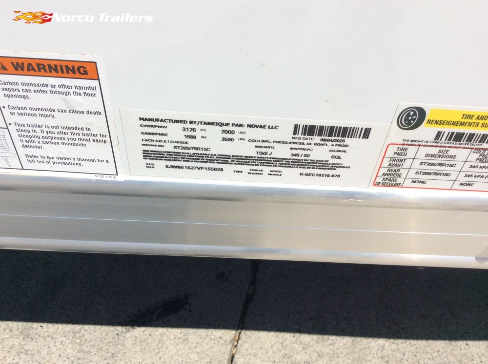 2027 Look 8.5' x 16' ELEMENT SE Enclosed Cargo trailer