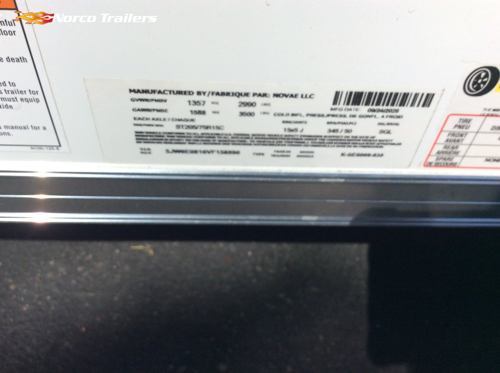 2027 Look 5' x 8' ELEMENT SE Enclosed Cargo trailer