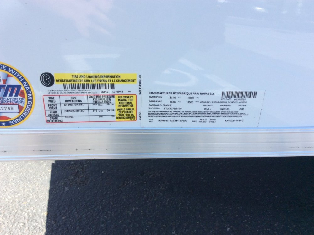 2025 Pace American 7' x 14' OB DLX Enclosed Cargo trailer
