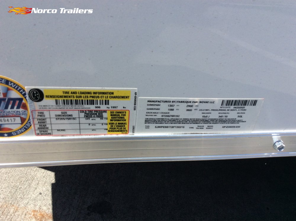 2025 Pace American 5' x 8' OUTBACK Enclosed Cargo trailer