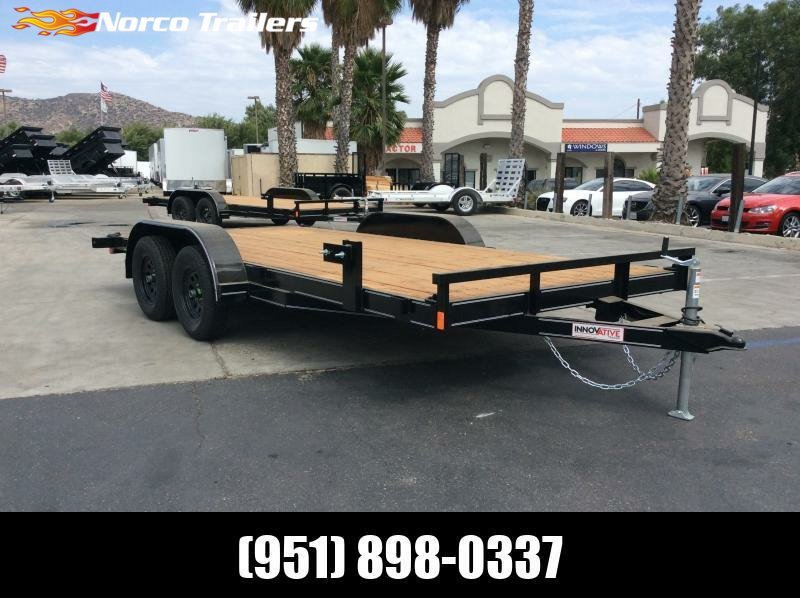 2024 Innovative Trailer Mfg. 83" x 16' Economy Wood Car Hauler Flatbed Trailer