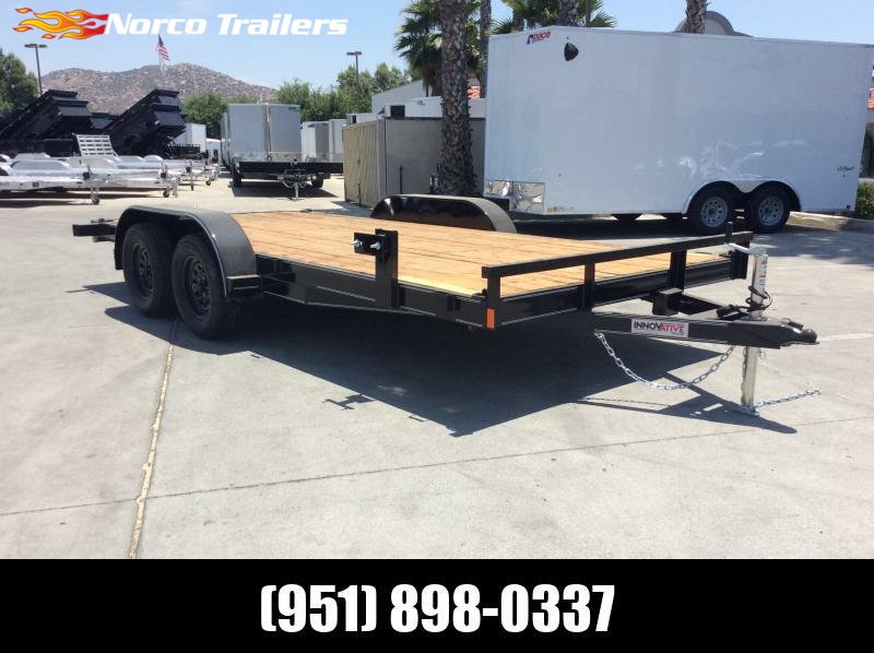 2024 Innovative Trailer Mfg. 83" x 16' Economy Wood Car Hauler Flatbed Trailer